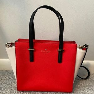 Kate Spade red/white/black purse